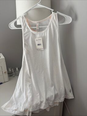 Free People White Layered Sleeveless Tank
